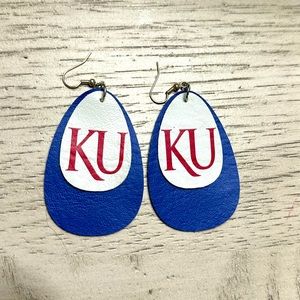 KU Jayhawk earrings